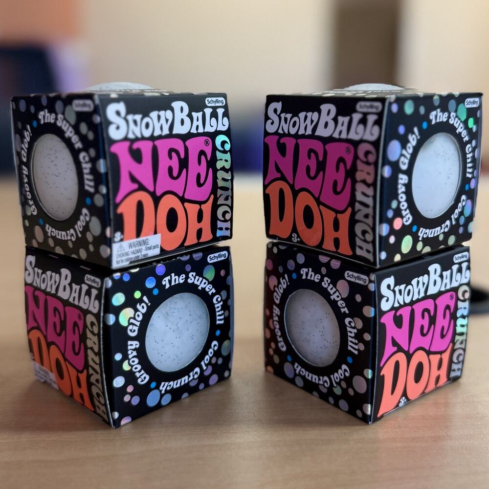 Authentic Schylling NeeDoh Snowball Crunch Squishy Sensory Fidget Toy New RARE - Picture 5 of 6